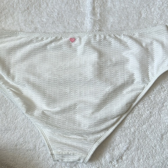 NWOT Stoney clover lane white mid rise cheeky swim bikini bottom - Picture 3 of 5